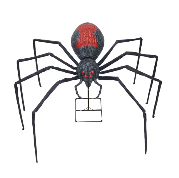 Halloween 2026 Giant 8 foot black widow spider prop yard decoration