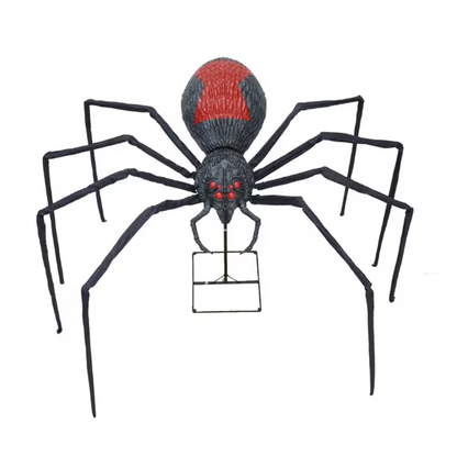 Halloween 2026 Giant 8 foot black widow spider prop yard decoration