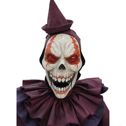 5 Ft. Skeleton Clown Mechanical Jack-in-the-Box  Animated Halloween Decoration