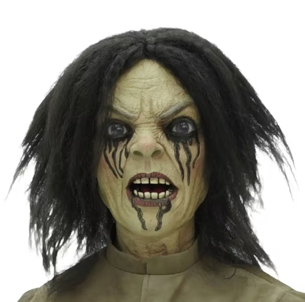 5 Ft. Maniac Mary in a Straitjacket with Doll Halloween Decoration