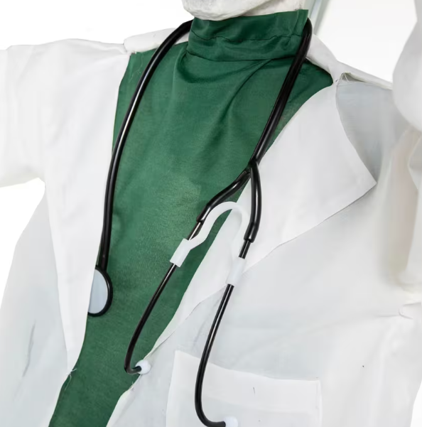 Halloween 2026 - 5 Ft. 10" Animated Standing Talking Doctor Halloween Decoration