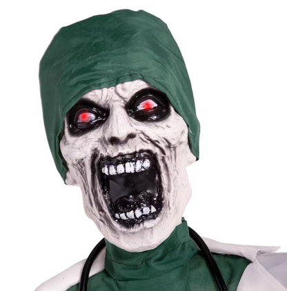 Halloween 2026 - 5 Ft. 10" Animated Standing Talking Doctor Halloween Decoration