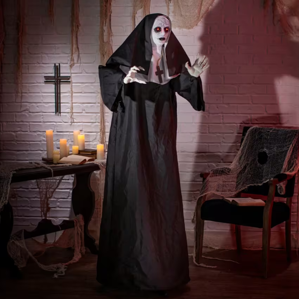 Halloween Prop 2026 animated life size Nun Decoration
