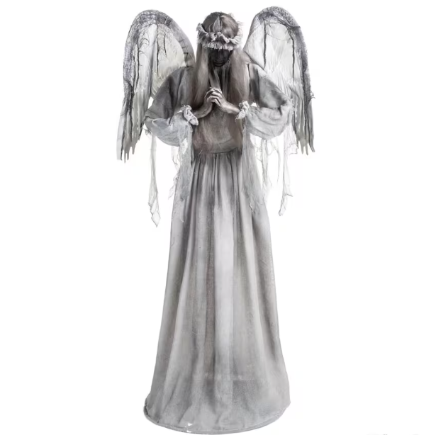 Halloween 2026 props life size animated turning sudden surprise angel graveyard decoration