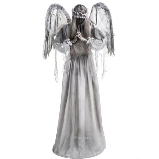 Halloween 2026 props life size animated turning sudden surprise angel graveyard decoration