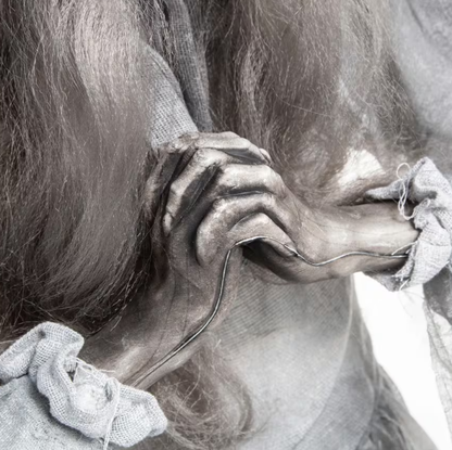Halloween 2026 - 5 Ft. 6" Animated Turning Sudden Surprise Angel Graveyard Prop