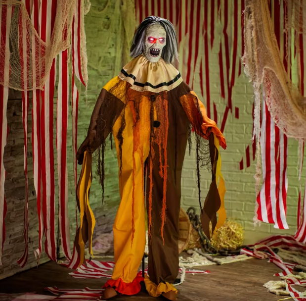 Halloween 2026 animated jump scare clown life Size prop