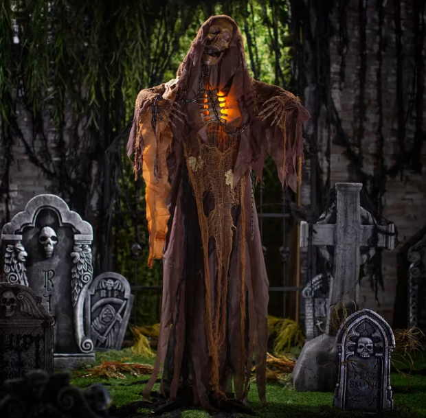62" skeletonreaper animated Halloween prop new 2026