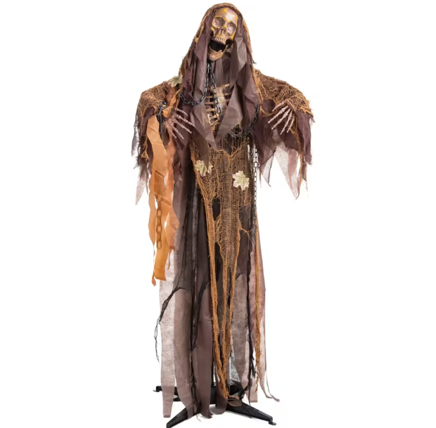 62" skeletonreaper animated Halloween prop new 2026