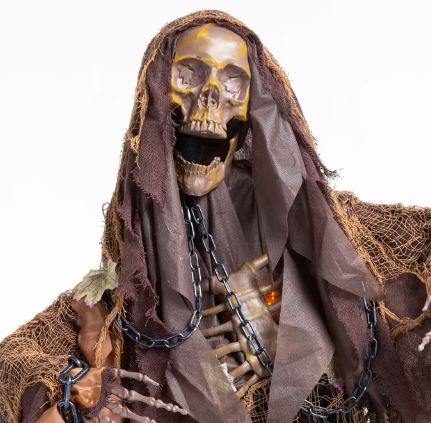 62" skeletonreaper animated Halloween prop new 2026