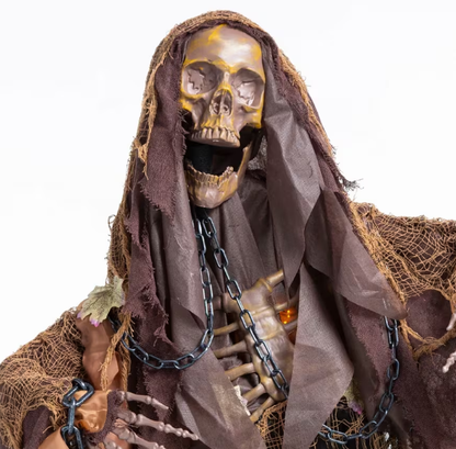 62" skeletonreaper animated Halloween prop new 2026