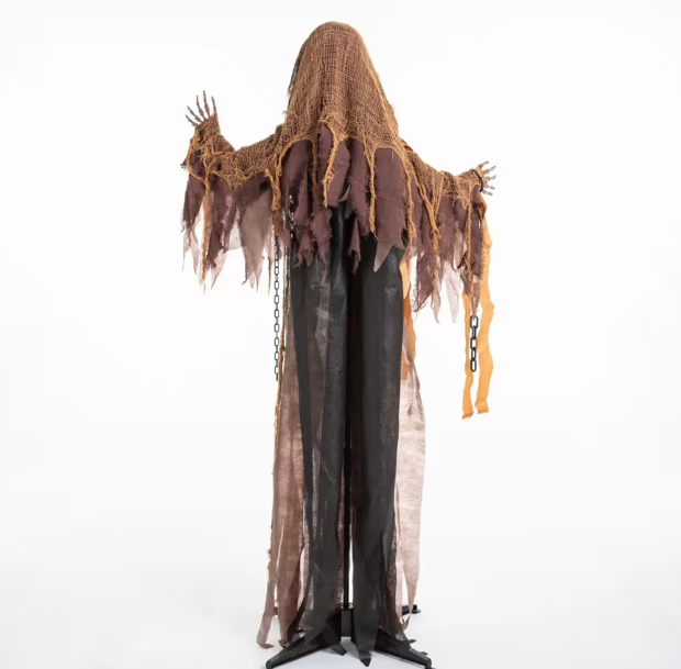 Halloween 2026 -  62" Animated Skeleton Reaper with Chains Prop