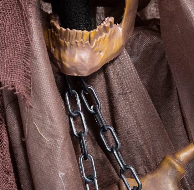 Halloween 2026 -  62" Animated Skeleton Reaper with Chains Prop