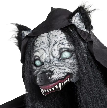 Halloween 2026 - 5.6 Ft Wolf Lady Animated Halloween Decoration