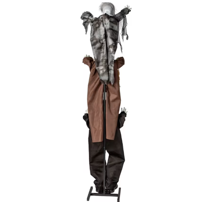 5 Ft. 8" Animated Light-Up Three Stacked Zombies with Sound Halloween Decoration