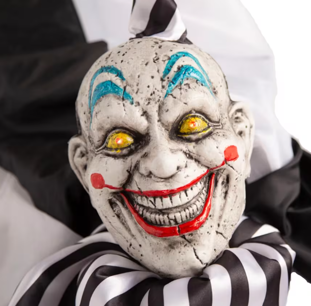 39" Crawling Animated Evil Clown Doll  Halloween Prop decoration