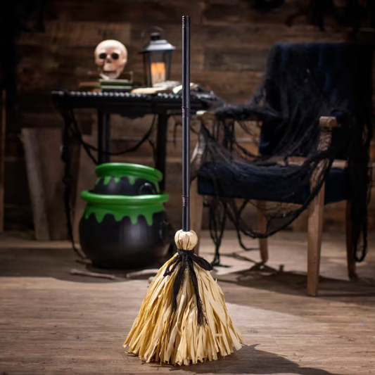 37" Animated Broom with Sound Halloween Decoration Hocus pocus practical magic