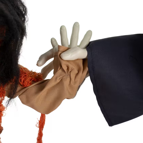 Halloween 2026 new life size animated witch with little talking girl prop decoration