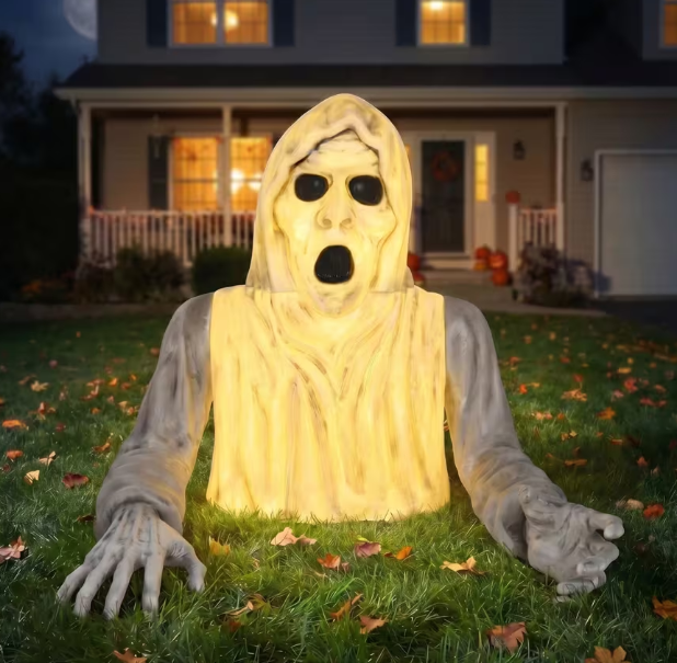 Halloween Prop 2026 - 35" Light-Up Groundbreaker Ghost Decoration