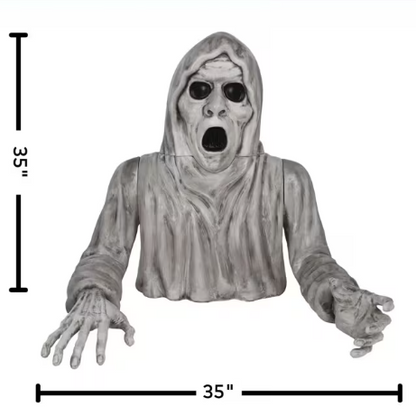 Halloween Prop 2026 - 35" Light-Up Groundbreaker Ghost Decoration