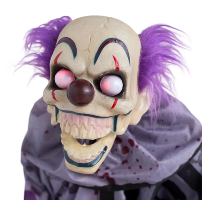 Halloween prop 37" Animated Talking Clown with Plate decoration