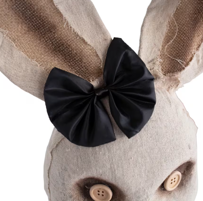 Life Size Halloween prop Animated Creepy Rabbit with Dress Decoration