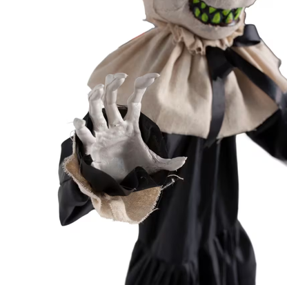 Life Size Halloween prop Animated Creepy Rabbit with Dress Decoration