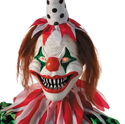 51" Evil Clown with Balloon Animated Prop