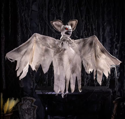 3 Ft Animated Hanging Bat Halloween Decoration Prop