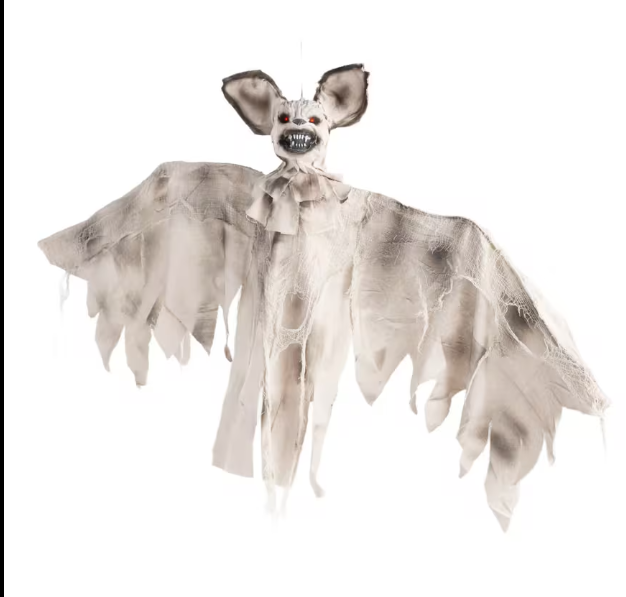 3 Ft Animated Hanging Bat Halloween Decoration Prop