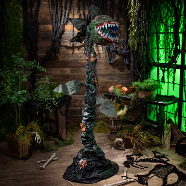 Halloween 2026 - 6 Ft Talking Carnivorous Plant  Animated Prop Decor Little Shop of Horrors