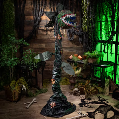 Halloween 2026 - 6 Ft Talking Carnivorous Plant  Animated Prop Decor Little Shop of Horrors