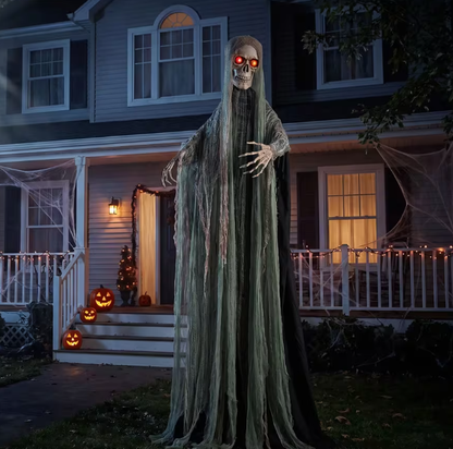 Giant 7 Ft Swaying Skeleton Animated Halloween Prop decoration