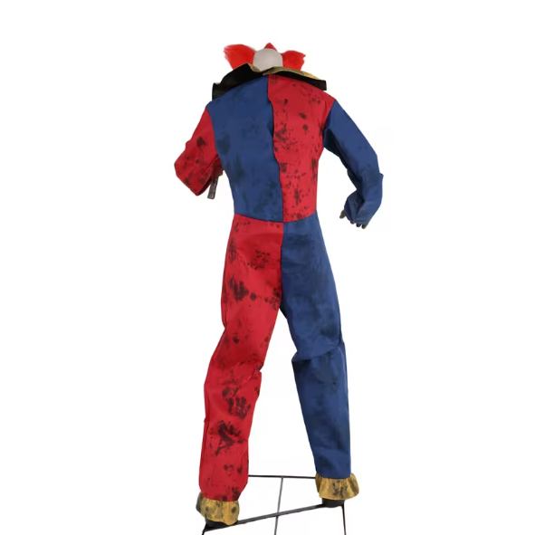 7 Ft 3 in Animated Axe Wielding Clown Halloween Prop decoration