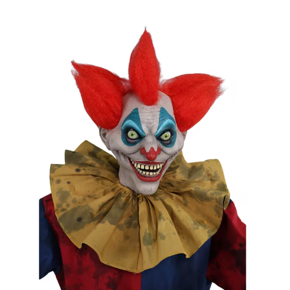 7 Ft 3 in Animated Axe Wielding Clown Halloween Prop decoration