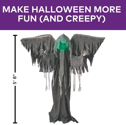 5 Ft 8 in Graveyard Reaper with Animated Wings