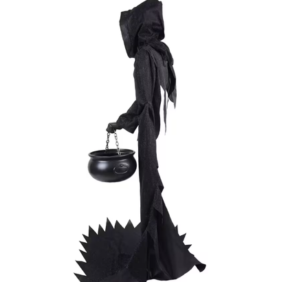 6 Ft. Ghost Face® Illusionary Figure with Cauldron Halloween outdoor Decoration
