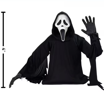 4 ft Ghost Face® Waving Grave Breaker™ outdoor Halloween Decoration