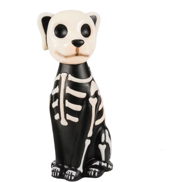 24" Light-Up Skeleton Dog Blow Mold