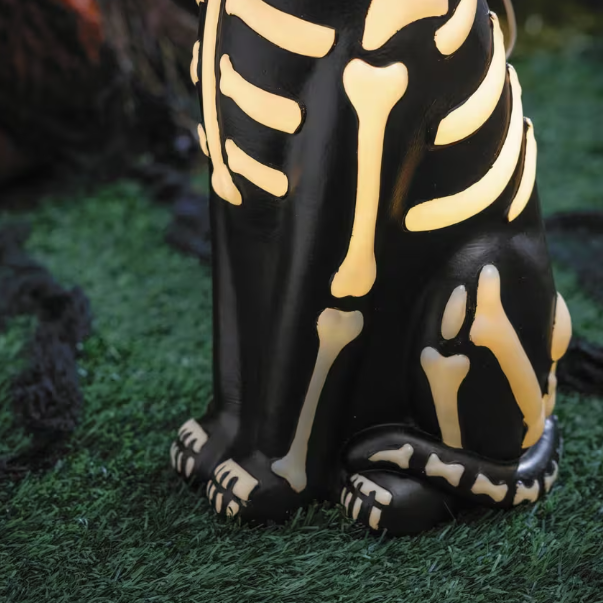24" Light-Up Skeleton Dog Blow Mold
