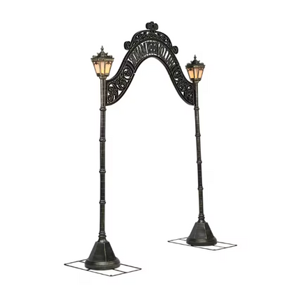 97" Halloween Manor Archway Graveyard Prop Cemetery Fence decoration
