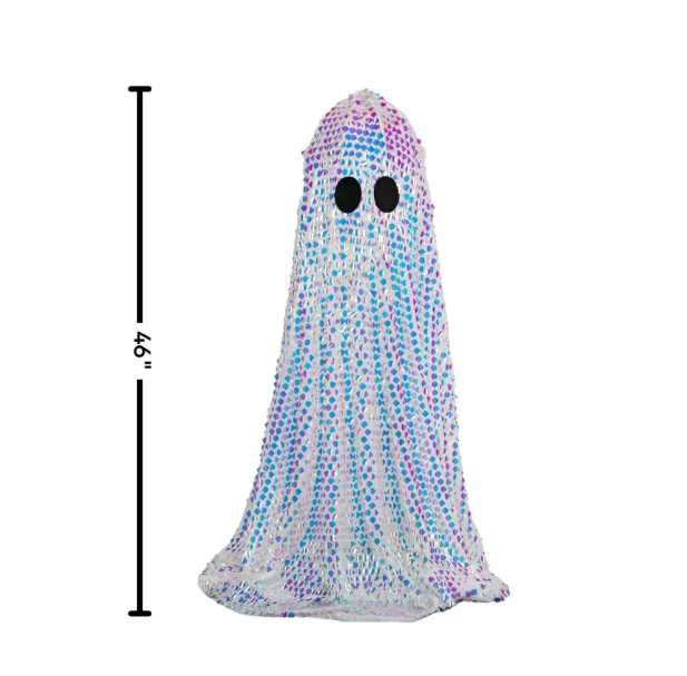 Halloween 2026 - 46" Disco Mosaic Ghost Halloween Decoration