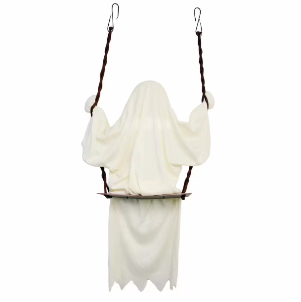 Halloween 2026 - 48" Ghost on a Swing Hanging Decoration