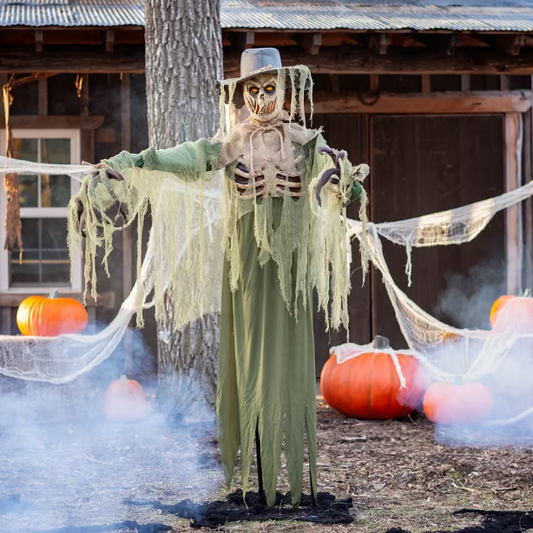 6 Ft Inferno Scarecrow Animated Halloween Prop