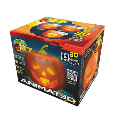 Jabberin’ Jack 3D Animated Projection Jack O Lantern Halloween Decoration