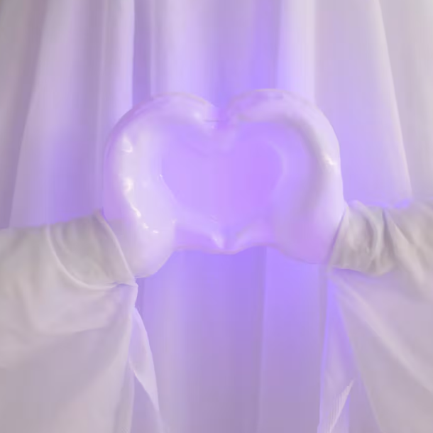 Halloween 2026 - 47" Light-Up Hands in Heart Shape Talking Ghost Decoration