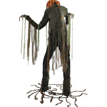 7 Ft Root of Evil Scarecrow Pumpkin Animated Halloween Prop