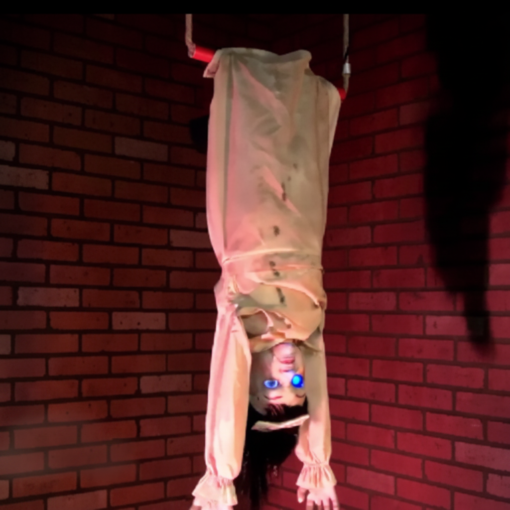 4 Ft Animated Swinging Haunted Doll Halloween decoraiton prop