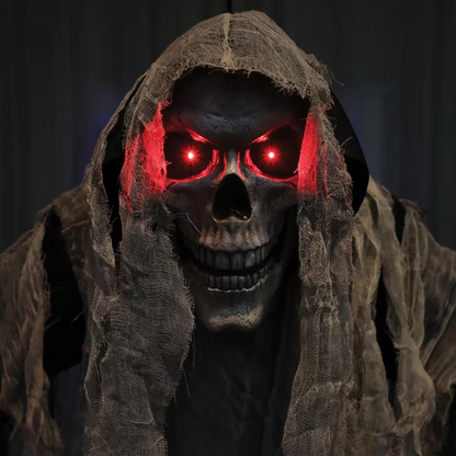 72" Hanging Talking Reaper animated Halloween prop
