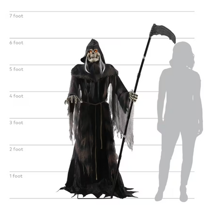 life Size animated lunging reaper Halloween prop
